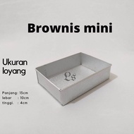 MURAH! 1 pcs Loyang brownies mini 15 x 10 x 4 cm/loyang brownies mini/loyang brownies termurah/cetak