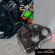 MESIN Kabon Cover Engine ZX25R ZX 25 R ZX4 Carbon Kevlar Large Original Engine Cover
