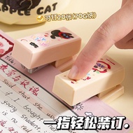 新品现货迷你订书机高颜值便携式学生订专用卡通结实耐摔升级材质防滑Mini stapler high-value portable student bookings20260407