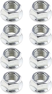 8Pcs 3/8" (9.5mm) Bicycle Wheel Axle Track Flange Nuts for Bicycle Front and Rear Wheels Std MTB Hyb