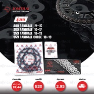 JOMTHAI ชุดเปลี่ยนโซ่-สเตอร์ โซ่ ZX-ring (ZSMX) และ สเตอร์สีดำ สำหรับ DUCATI 899 Panigale 14-15 / 95