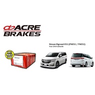 ACRE Brake Pads Japan for Nissan Elgrand E52 (TNE52 / PNE52) (2010-Present)