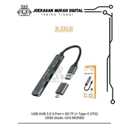USB Hub 3.0 M-Tech CR50 3Port + SD TF With Type C OTG 5in1 USB 3.0 Hub/