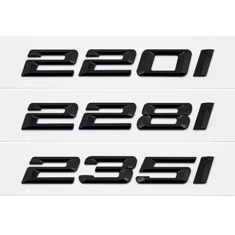 For BMW F44 G42 U06 F22 F23 F45 F46 DIY Sticker Rear Trunk Badge Plastic Decal 2 Series 220i 228i 23