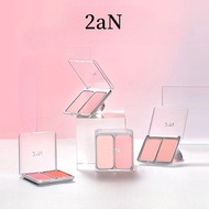 2aN Double Color Blusher Palette Pink Puff Blush Purple Light Makeup Matte High Gloss Milk Pink Blus