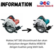 Circular Saw 7 Inch MAKITA NEW M5801B pengganti MT583 MT580 MAKTEC mesin circle cirkel sirkel serkel