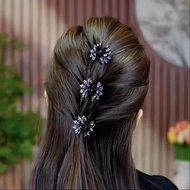 Clip Korean Version Flower Broken Diamond Hair Root Mini Cute Bangs Hair Accessories Shop Headdress 