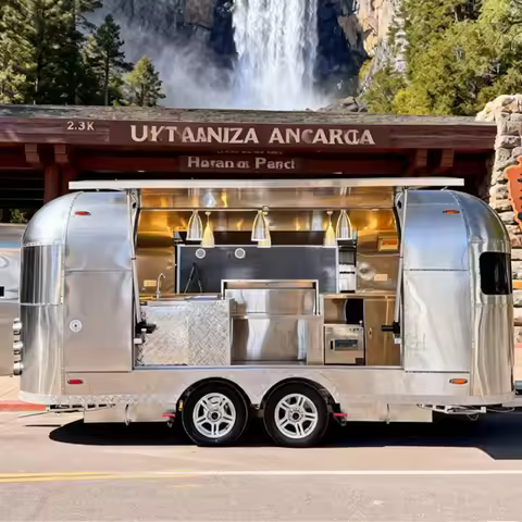 Small Portable Food Vending Cart Ramen Halal Turkey Pasta Churros Motorcycle Food Trailer Food Truck