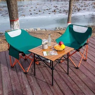 Portable folding beach chair, outdoor camping chair, easy to carry and store, high-load capacity