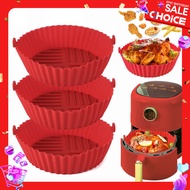 Air Fryer Silicone Liners Air Fryer Silicone Pot Reusable Silicone Air Fryer Liners Food Safe Non Stick Air Fryer Basket Accesso