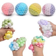 Squishy Ball Squeeze Mesh Pastel Color Big Stress Relief Toy Assorted Colors