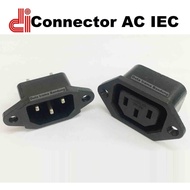 IEC C13 C14 Male Female AC Connector 3P Panel Mount AC Power Connector