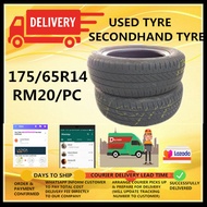 Used Tyre Secondhand Tayar 175/65R14 185/60R14 Per 1 pc Shipping not include (For Myvi,Axia,Bezza,Ir