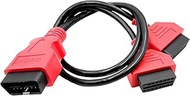 2 Ft 16 Pin OBD2 Y Splitter Extension Cable, 1 Male to 2 Female Connector OBD II Splitter Cable Comp