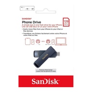 USB OTG SanDisk Ixpand Phone Drive 2 đầu TypeC và Lightning 256GB / 128GB / 64GB (Xanh ghi) Nhất Tín