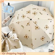 Capybara Automatic Umbrella UV Fashion Foldable Umbrella Anti UV Umbrella Dual-Use Sun