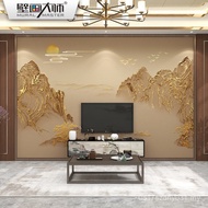 Sofa Wall Cloth Atmospheric Background Wall Landscape Wallpaper Backing Wall Light Luxury New Chines