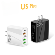PD 65W type C Charger 2 PD + 3 USB Multi-Port Adapter FOR Xiaomi FOR iPhone pd Fast Charging Type C 