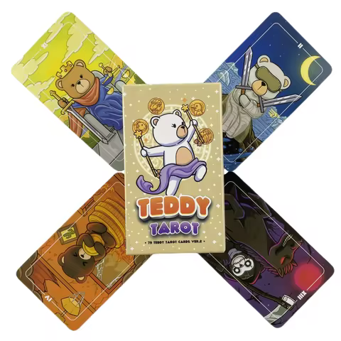The Cute Little Bear Tarot Cards A 79 Deck Oracle English Visions Divination Edition Borad Playing G