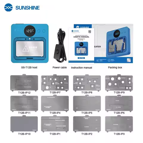 SS-T12B Intelligent Motherboard Layered Heating Platform Support Android+IP7G-16PM Mobile Phone CPU 
