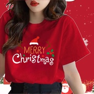 Maise STUDIO S-3XL Merry Christmas T-Shirt Men Women Xmas T Shirt Cute Elk Printed Tee Short Sleeve 