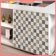 {lowerprice}  Decorative Tile Sticker 20x20cm Mosaic Tile Wall Sticker Self-adhesive Waterproof Kitchen Bathroom Decal