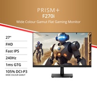 PRISM+ F270i | 27" Fast IPS 240Hz 1ms GTG Gaming Monitor [1920 x 1080]