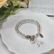 Elastic Rope Reel Winding Persimmon Bracelet Lucky Cat Hot-selling Money Fortune DIY999.9 Pure Silve