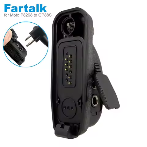 Radio Audio Adapter Connector Converter for Motorola APX4000 APX2000 APX6000 DP4800 DP3400 MTP6550 X