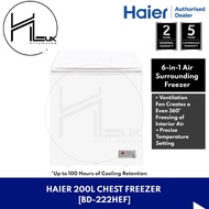 [BEST BUY ] Haier Chest Freezer 200L with Fan [BD-222HEF] - DM FOR SELF PICK UP