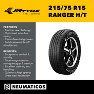 JK Tyre 215/75 R15 4PR Ranger HT Highway Terrain SUV Tires Made in India