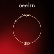 [Ready Stock+Full Set Packaging Box] Qeelin QinQin Series 18K Rose Gold Red Agate Goldfish Bracelet