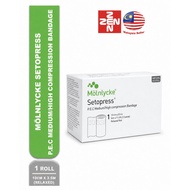 [1 ROLL] Molnlycke Sstopress Compression Bandage 10cmX3.5M relaxed (3505)