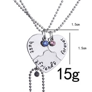 3pcs/set best Friend Forever BFF Friend Necklace Friendship Gift