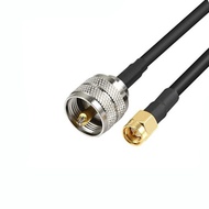 JXRF connector PL259 UHF Revolution SMA Male Coaxial RF Cable Assembly Radio Antenna Extension Cable