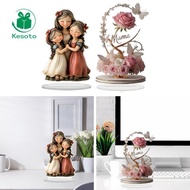 Kesoto 2D Acrylic Ornament Collection 2D Flat Sign DIY Attractive Art Unique Plaque