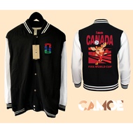 Maple Canada Mascot World Cup 2026 Varsity Baseball Jacket official Merch