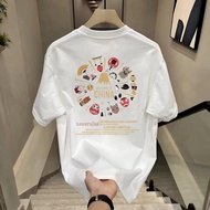 COD, free shipping, 2024 new T-shirt, Kuala Lumpur store, 100% pure cotton T-shirt, printed T-shirt,