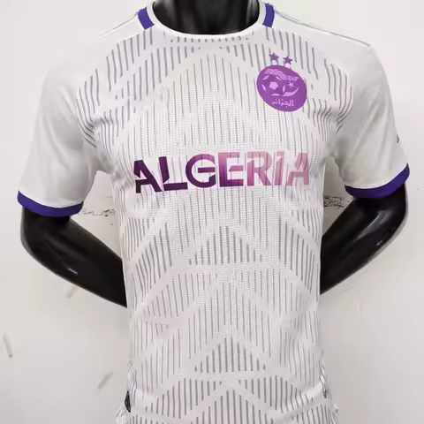 Summer New 24-25 Letter Print Algeria Special Edition Football Jersey 3D Printed Fashion Short Sleev