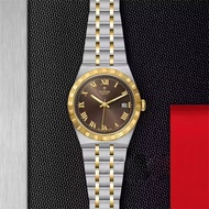 Tudor (TUDOR) Royal Series Men's Watch Automatic Mechanical Men's Watch Swiss Watch Date Display Waterproof Luminous 38mm Brown Disc Gold M28503-0007
