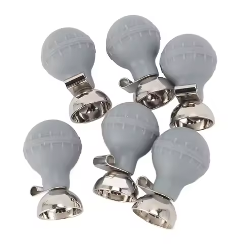 6Pcs Portable EKG Electrodes Chest Suction Ball Accurate Measurement Easy Cleaning Soft Comfortable 