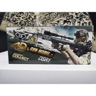 4D Model DIY Puzzle Assembly Weapon 1:6 Gun For Deco Collection