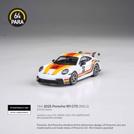 Para64 1/64 2025 Porsche 911 GT3 (992.2) Andial Livery PA55876 Diecast Scale Model Car