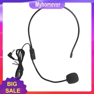 Cable Head-mounted Headset Microphone Flexible Wired Boom Amplifie