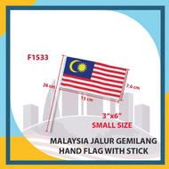 Hand Flag Malaysia (10pcs/set) / Bendera Tangan Malaysia Flag / Bendera Malaysia Kecil / Bendera Mer