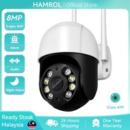 Hamrol 5MP Wifi PTZ Camera H.265 Auto Tracking 3MP 2MP 4X Digital Zoom Ai Human Detection PTZ IP Cam