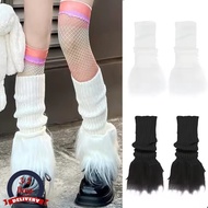 [3-5 DAYS DELIVERY]Women Furry Leg Warmers Y2K Girl Goth Faux Fur Leg Warmers Boot Covers Lady Cute 