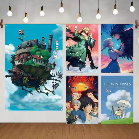 Moving H-Howl S-Sophie Castle 5D Diamond Painting Kit DIY Handcraft Art Full Round/Square Drill Rome