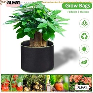 ALMA 1/3/5/7/10 Gallon Grow Bag, Garden Tools 1/3/5/7/10 Gallon Garden Planting Bag, High Quality Fe