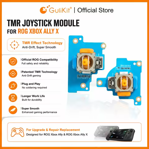 GuliKit TMR Electromagnetic Joystick Module for ROG Xbox Ally X Anti-Drift Stick repair replacement 